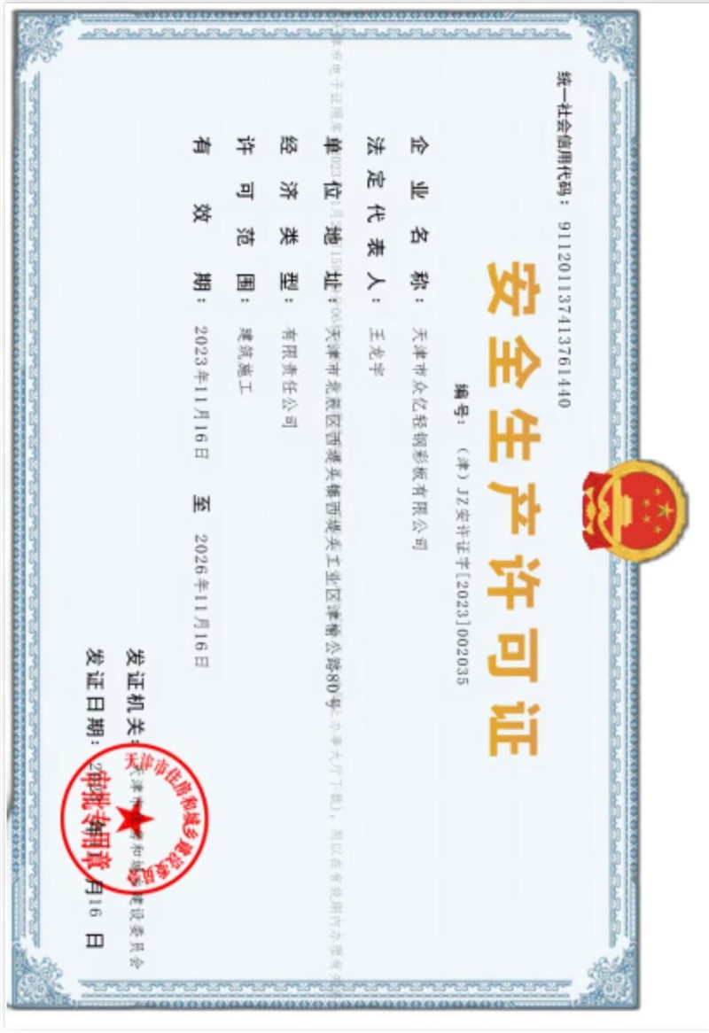 Safety production license